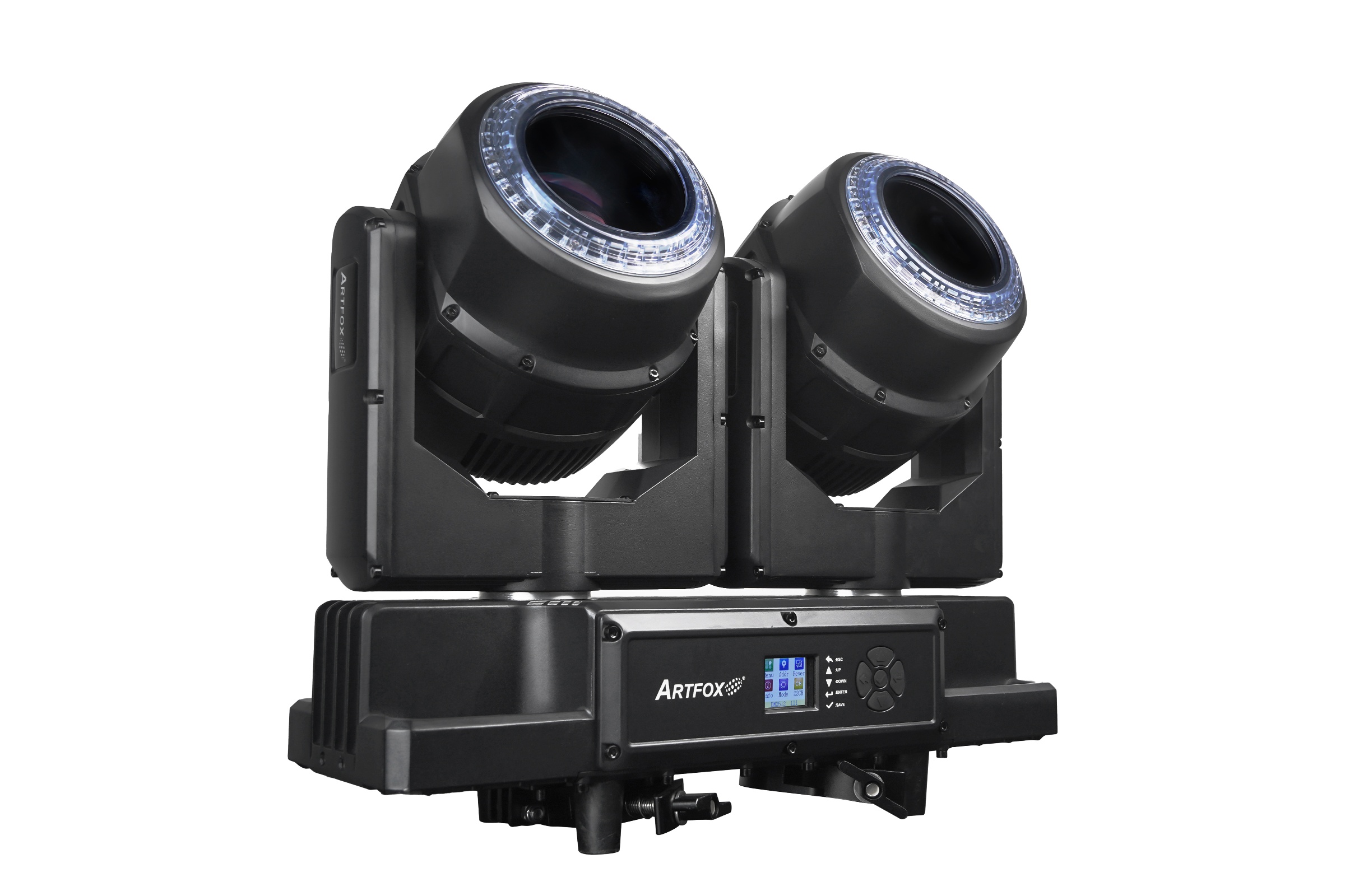 LED Moving Head:2x260w RGBW LEDs, Beam Wash 2-in-1, LED Ring, IP65